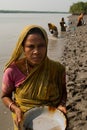 Prawn seed collection in Sunderban Royalty Free Stock Photo